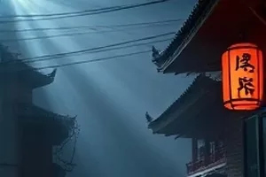 《七个清晨的雨》早餐店门口挂着雨帘，蒸汽从蒸笼往上冒